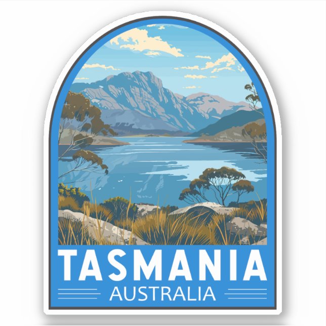 Tasmania Australia Travel Art Vintage (Front)