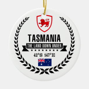 Tasmania Ceramic Tree Decoration