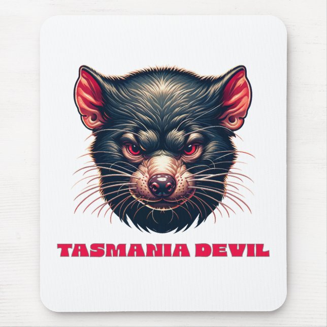 Tasmania Devil Australia Mouse Mat (Front)
