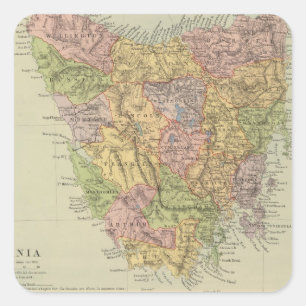 Tasmania, Fiji Square Sticker