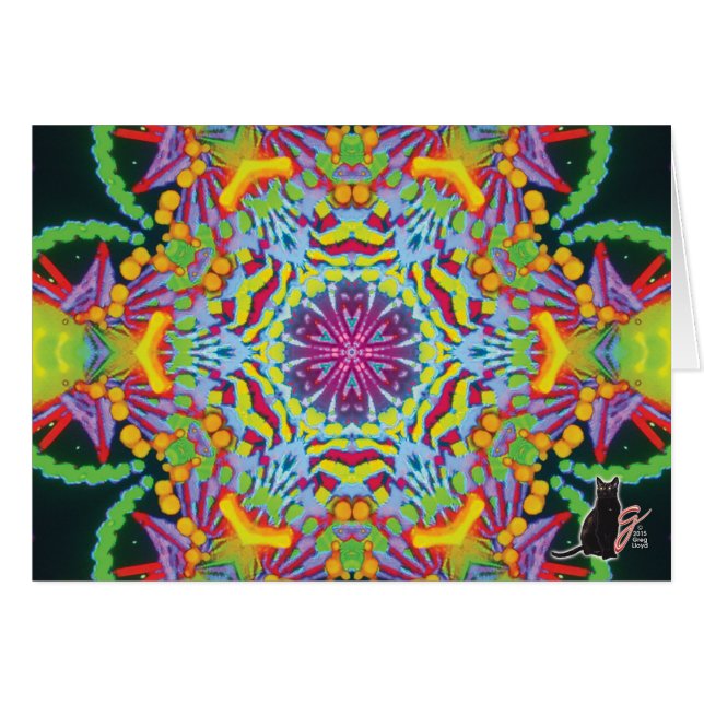 Tasmania Kaleidoscope Greeting Card (Front Horizontal)