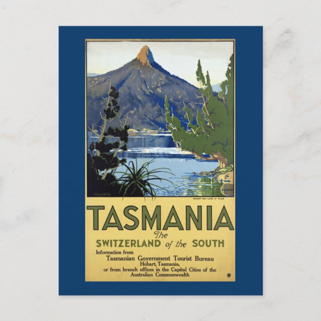 Tasmania ~ Switzerland of the South Postcard (Front)