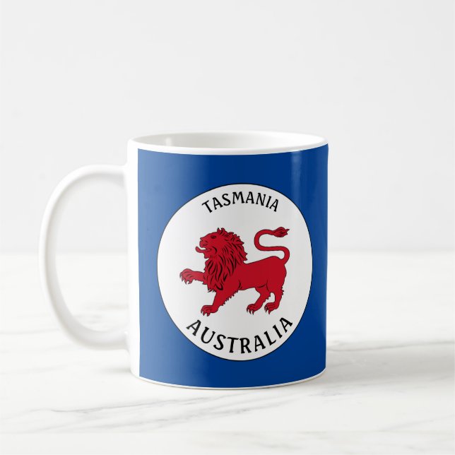 Tasmanian Badge (Australia) Coffee Mug (Left)
