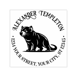 Tasmanian Devil Australia Name Return Address #1P Self-inking Stamp