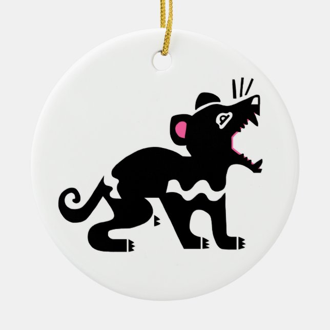 Tasmanian devil Ceramic Ornament (Front)