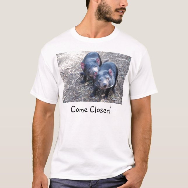 Tasmanian Devil - Come Closer! T-shirt (Front)