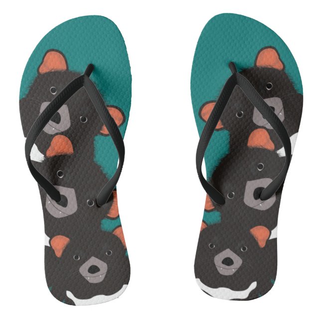 Tasmanian Devil Flip Flops (Footbed)