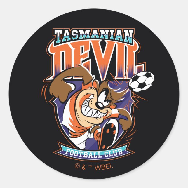 Tasmanian Devil Football Club Badge Classic Round Sticker (Front)