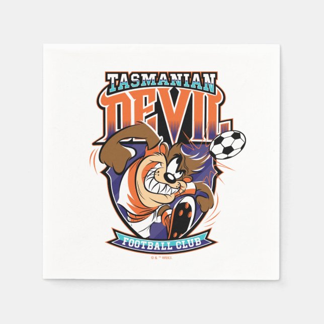 Tasmanian Devil Football Club Badge Napkin (Front)