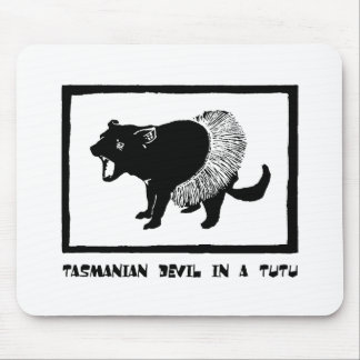 Tasmanian Devil in a Tutu Mouse Mat