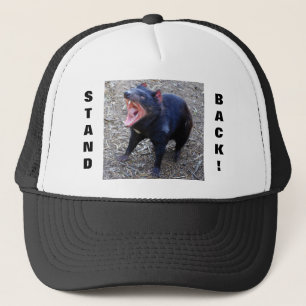 Tasmanian Devil Stand Back! Trucker Hat