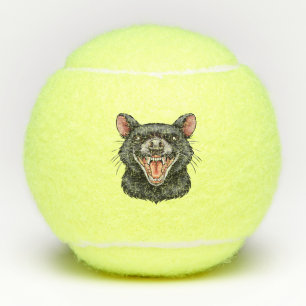 Tasmanian devil tennis balls