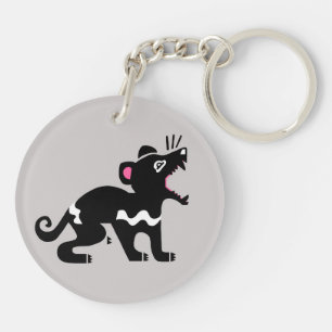 Tasmanian DEVIL - Wildlife- Endangered animal -  Key Ring