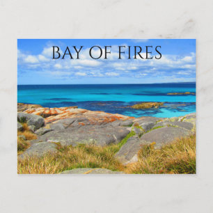 tasmanian fire bay postcard