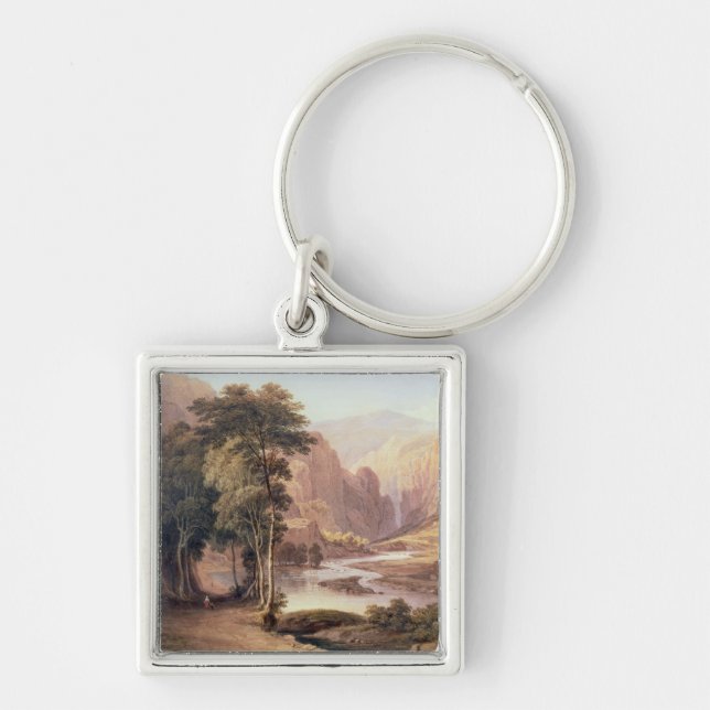 Tasmanian Gorge (w/c) Key Ring (Front)