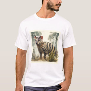 Tasmanian Tiger in Watercolor REF25 - Watercolor T-Shirt