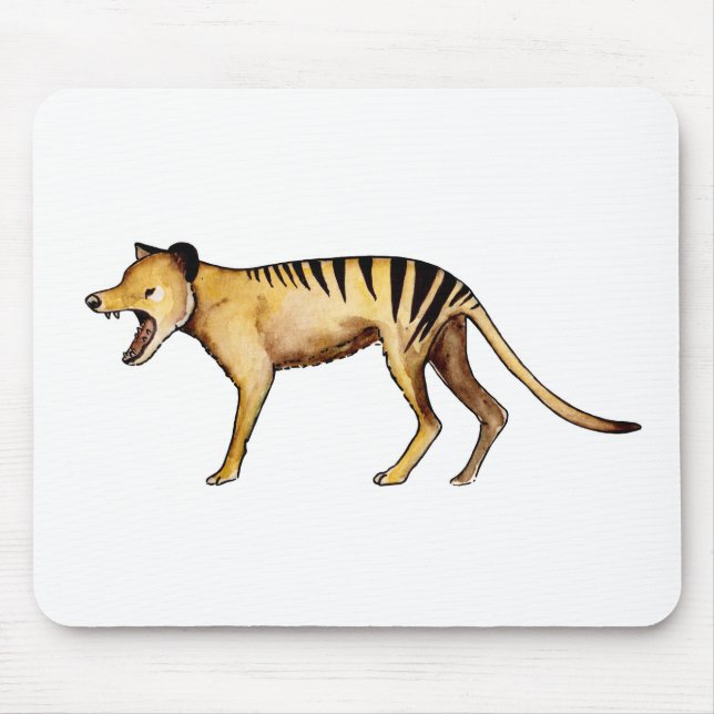 Tasmanian tiger, Thylacine Mouse Mat (Front)