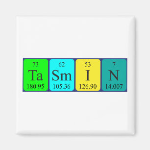 Tasmin periodic table name magnet