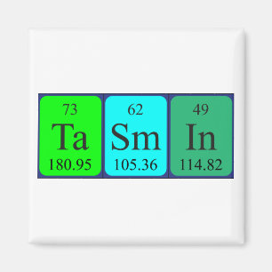 Tasmin periodic table name magnet