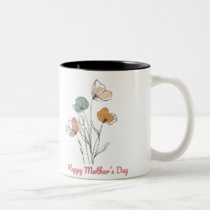 Tasse 2 Couleurs Happy Mother's Day Two-Tone Coffee Mug