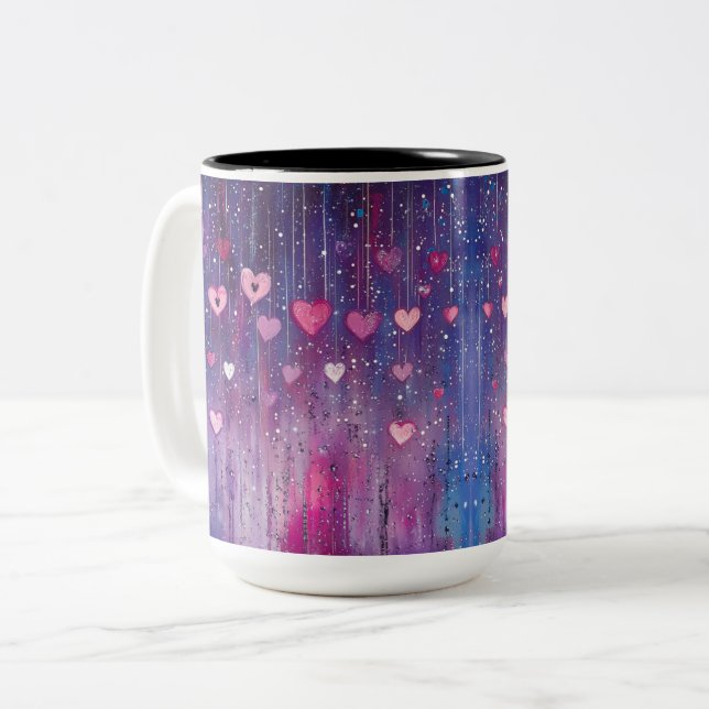 Tasse 2 Couleurs Personalized Valentine Coffee Mug (Front Left)