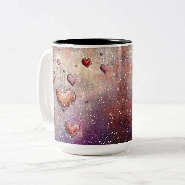 Tasse 2 Couleurs Personalized Valentine Coffee Mug (Front Left)