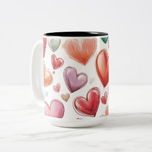 Tasse 2 Couleurs Personalized Valentine Coffee Mug