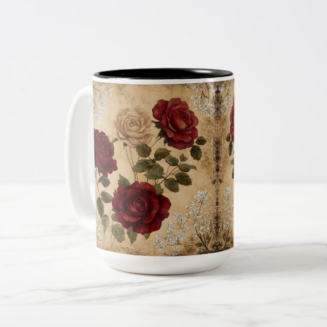 Tasse 2 Couleurs Personalized Valentine Coffee Mug (Front Left)