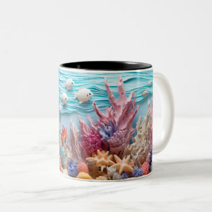 Tasse 2 Couleurs Under the sea Mug, Ocean Vibes Dr Two-Tone Coffee Mug
