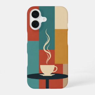 Tasse Rétro sur Table Arrondie iPhone 16 Case