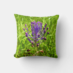 Tassel-Hyacinth Throw Cushion