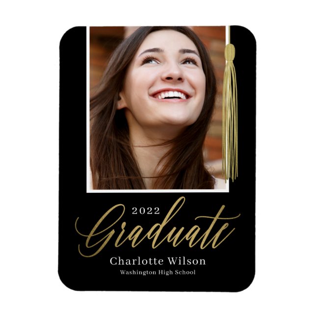 Tassel Pride Graduation Announcement Magnet (Vertical)