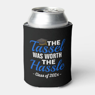 Tassel Worth Hassle Graduation Can Cooler