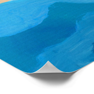 Tassie Bay - Abstrakte Bucht in Tasmanien Poster