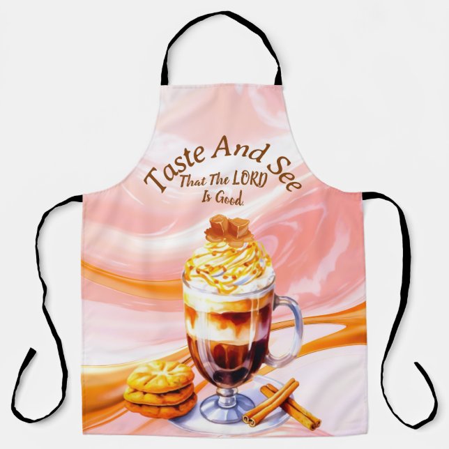 Taste And See That The LORD Is Good, Desert -Pink Apron (Front)