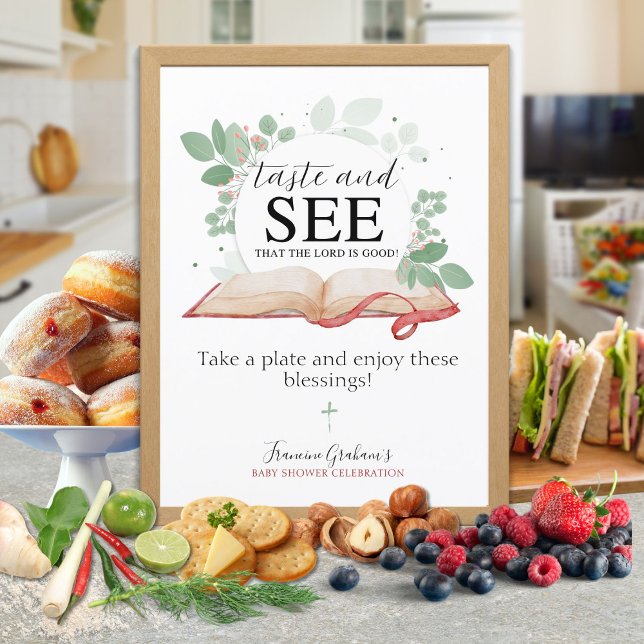 Taste and See That The Lord Is Good Food Sign ( (Creator Uploaded)
