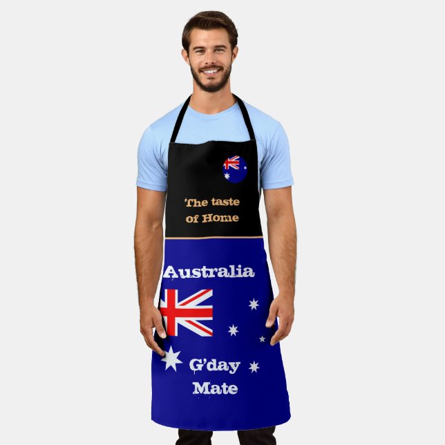 Taste of Home & Australian Flag /Australia Cooking Apron (Worn)