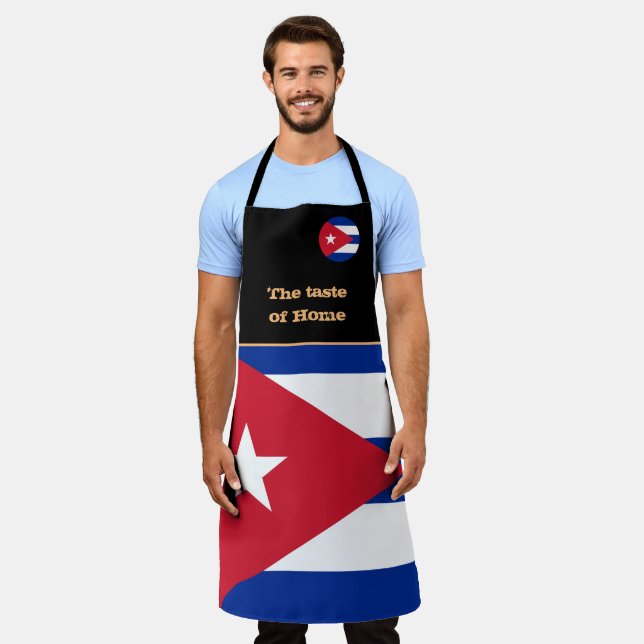 Taste of Home, Cuban Flag, Cuba /Cooking Apron (Worn)
