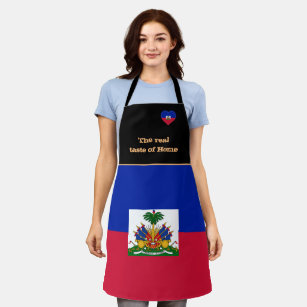 Taste of Home & Haitian Flag, Haiti /Cooking Apron