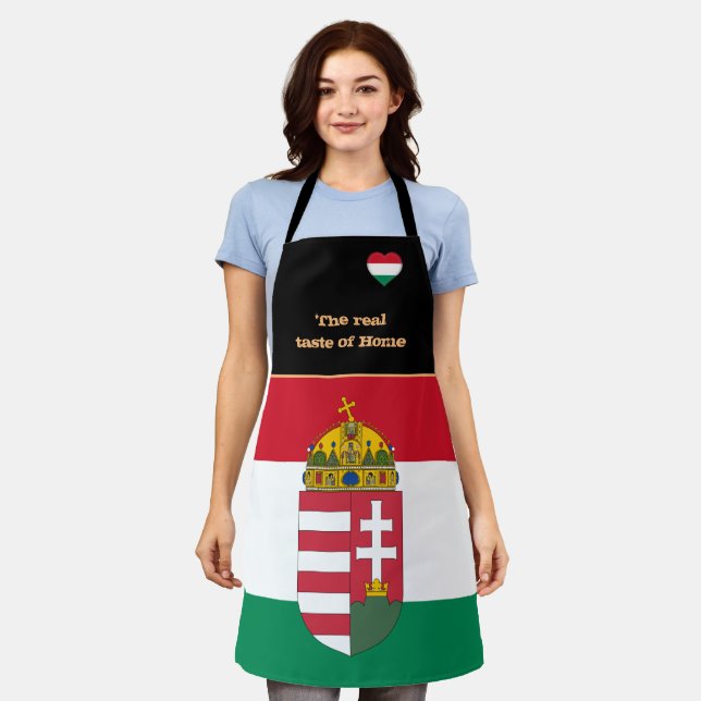 Taste of Home & Hungarian Flag, Hungary /Cooking Apron (Worn)