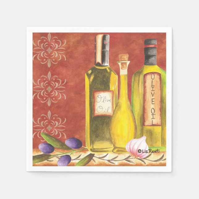 Taste of Italy 700 by Liz Revit Napkin (Front)