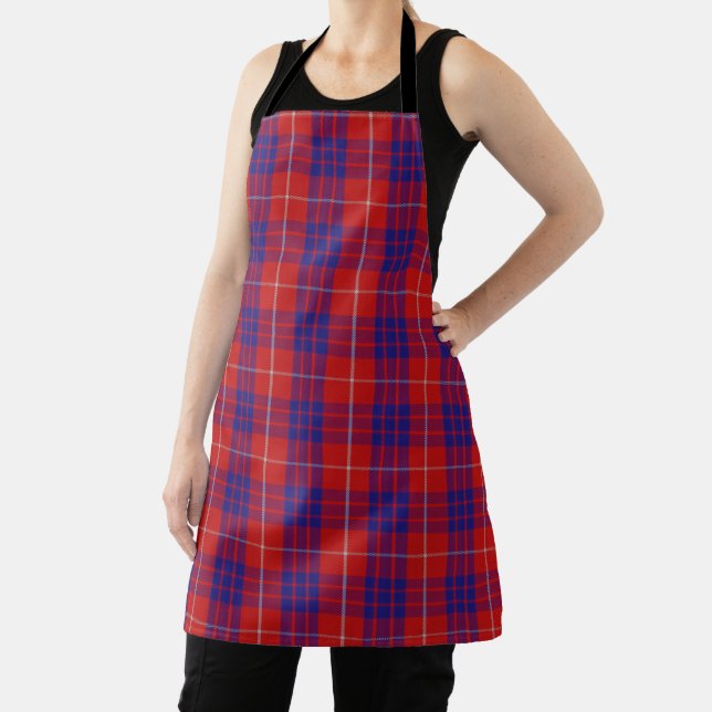 Taste of Scotland Clan Hamilton Tartan Plaid Apron (Insitu)