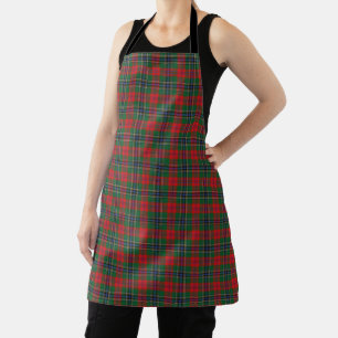 Taste of Scotland Clan MacLean Red Tartan Plaid Apron