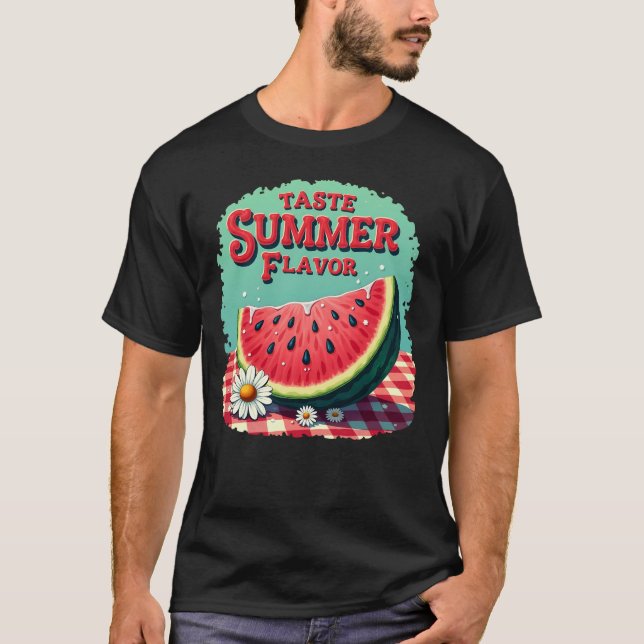 Taste Summer Flavour Watermelon T-Shirt  (Front)
