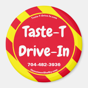 Taste-T-Drive-In Red/Yellow Magnet