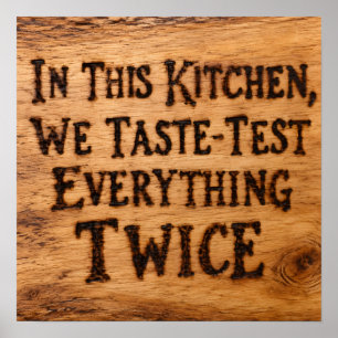 Taste-Test Everything Twice Poster