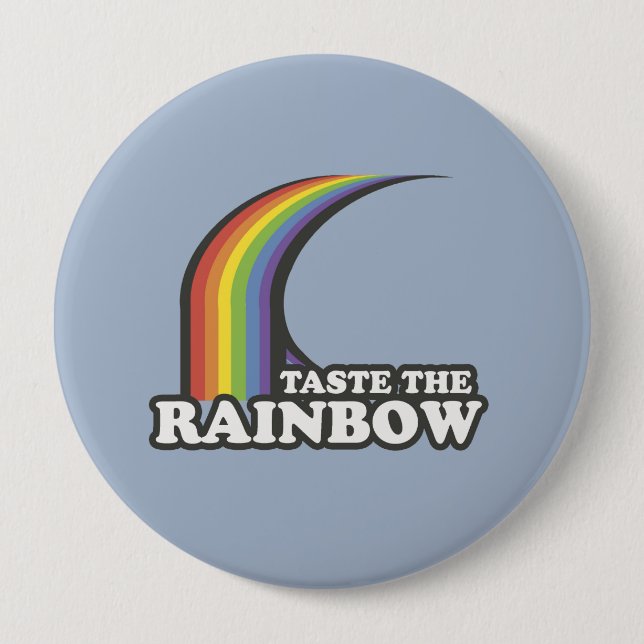 TASTE THE RAINBOW - .png 10 Cm Round Badge (Front)