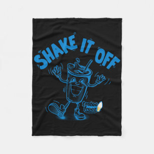 Tastee Freez Shake It Off Dancing Milkshake Vintag Fleece Blanket