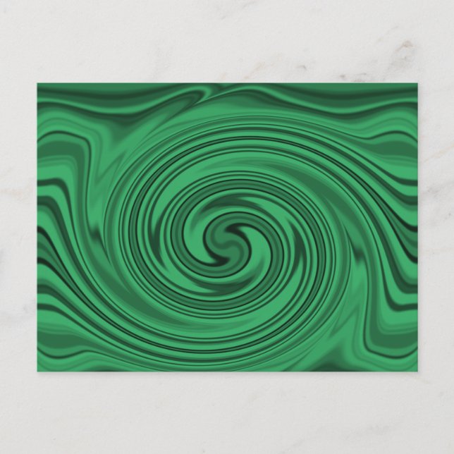 Tasteful Black Monochrome Blurred Spiral Effect Postcard (Front)