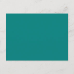 Tastefully Sophisticated Teal Colour Postcard